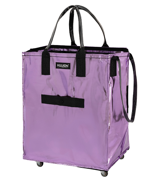 Rose Gold Tote Bag | Stylish Foldable Bag on Wheels – Hulken® Rose Gold Tote Bag | Stylish Foldable Bag on Wheels – Hulken®