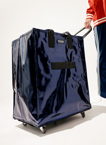 A tote bag with wheels